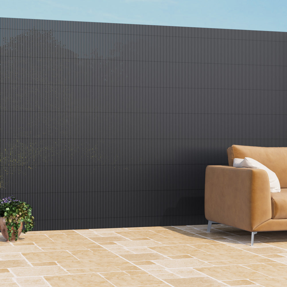 Pvc Privacy Fence Screen For Balcony & Garden, Sun-blocking Outdoor Fence Panel, 3m L X 1/1.2/1.5/1.8/2m W Privacy Screen | XXL | Dark Gray