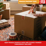 Fragile Tape 48mm X 66m Packing Tape For Parcels & Boxes | 24 Rolls