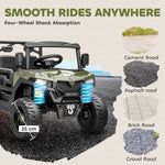 12v Kids Ride On Car, Kids Utv With Electric Dump Bed | Green