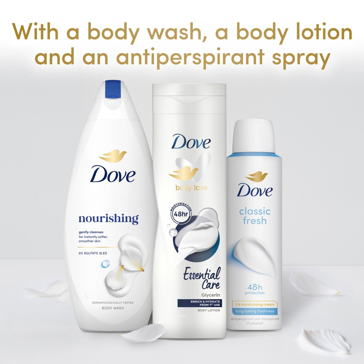 DOVE Dove Relax Body Collection Gift Set, Full-size X3