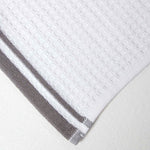 HOMESCAPES "cook" Waffle Cotton Tea Towels, Set Of 2