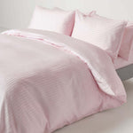 Egyptian Cotton Satin Stripe Fitted Sheet 330 Tc | Single | Dusky Pink
