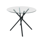 Stylish New York Dining Table Set With 4 Amelia Velvet Chairs | Grey