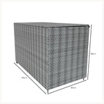 Rattan Cushion Storage Box 996l | Grey