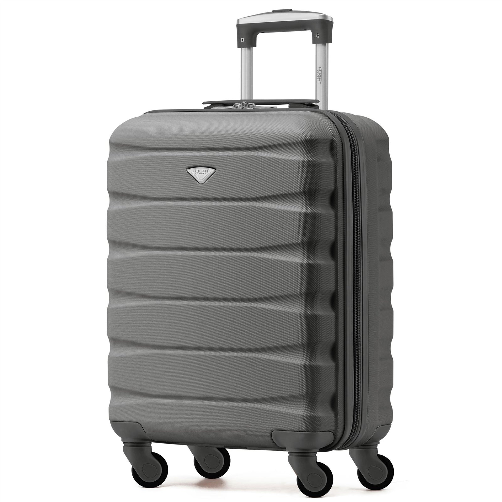 55x40x20cm Lightweight Luggage Hard Shell Cabin Suitcase 60+ Airlines Approved - Carry On Case - 4 Wheels | 55 x 40 x 20cm | Charcoal