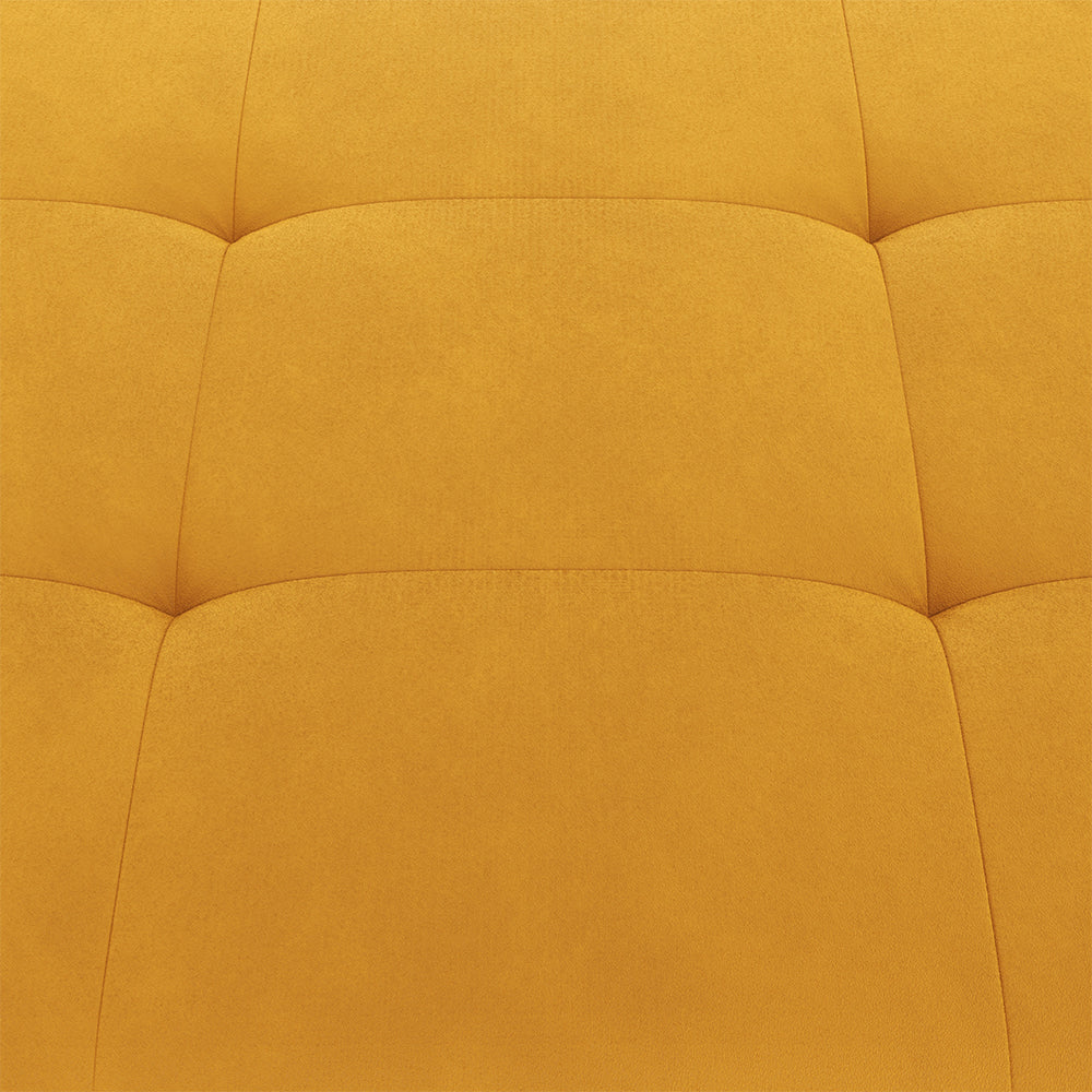 Modern Rectangular Tufted Velvet Storage Ottoman