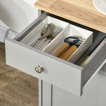 Sideboard Buffet Cabinet With Storage Cabinets And Drawers | Grey