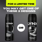 Body Spray Black 48-h High Definition Fragrance Deo For Men, 3x 150ml