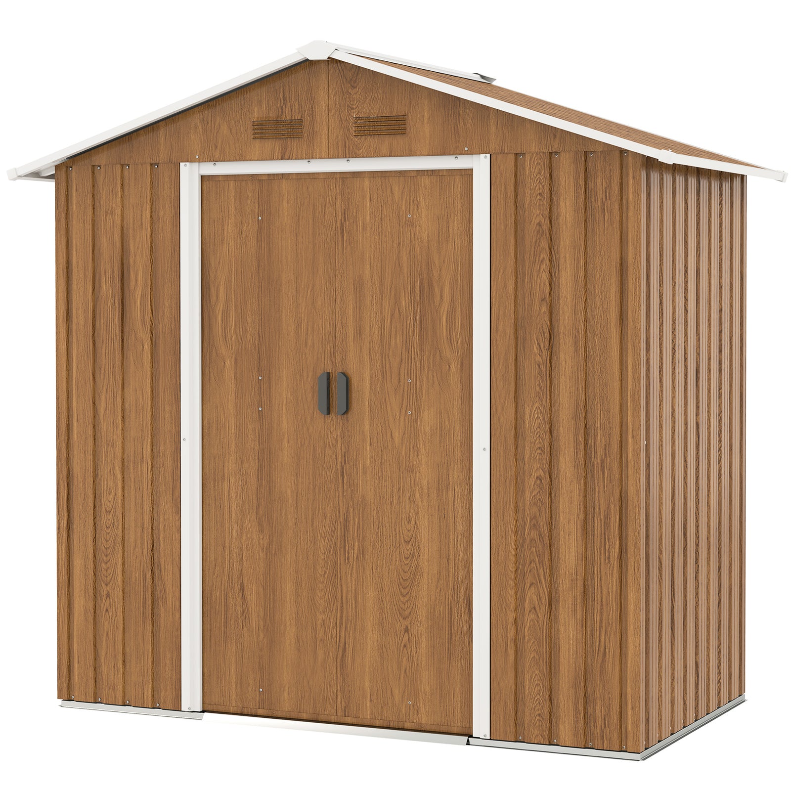6.5ft X 3.5ft Garden Shed, Metal Shed For Garden Storage