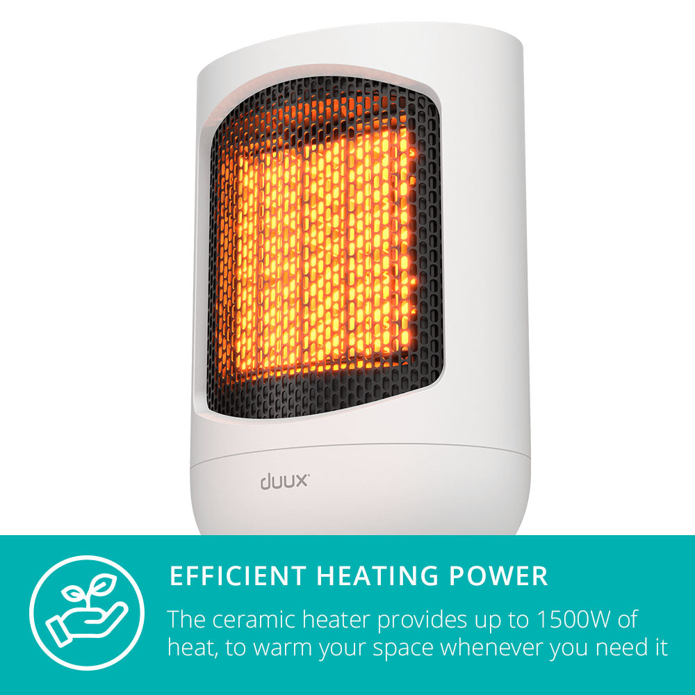 Zone Personal Heater, 1500w Heating Power, Desk Heater | White