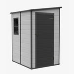 Breeins 5x4 Ft Pent Roof Garden Plastic Storage Shed