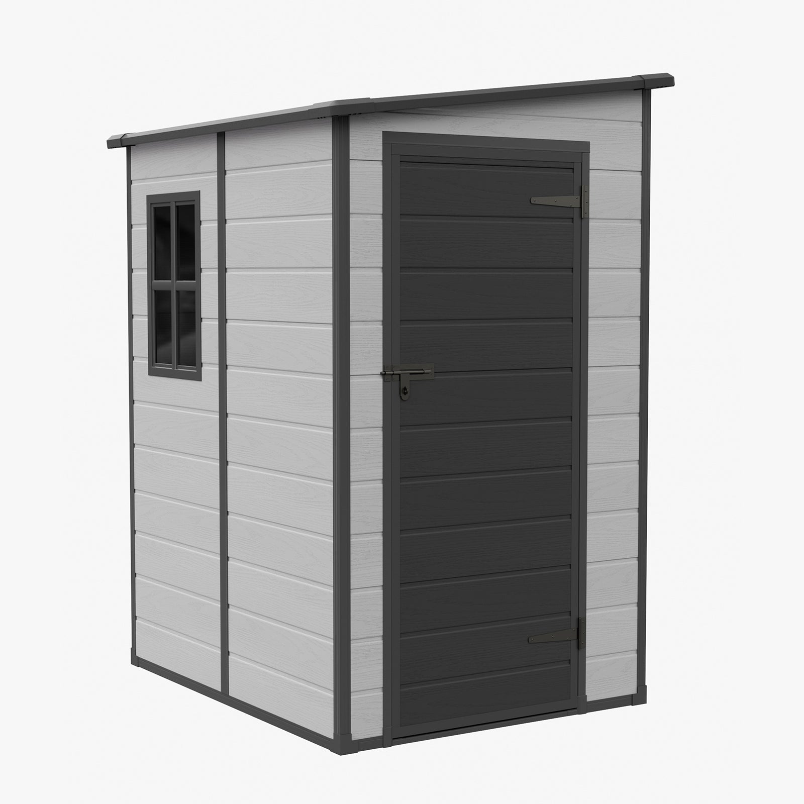 Breeins 5x4 Ft Pent Roof Garden Plastic Storage Shed