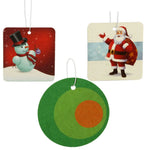 Merry Christmas Hanging Air Freshener Assorted 3pk For Home, Car & Office