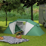 4-6 Persons Camping Tent Dome Family Travel Group Hiking | Green