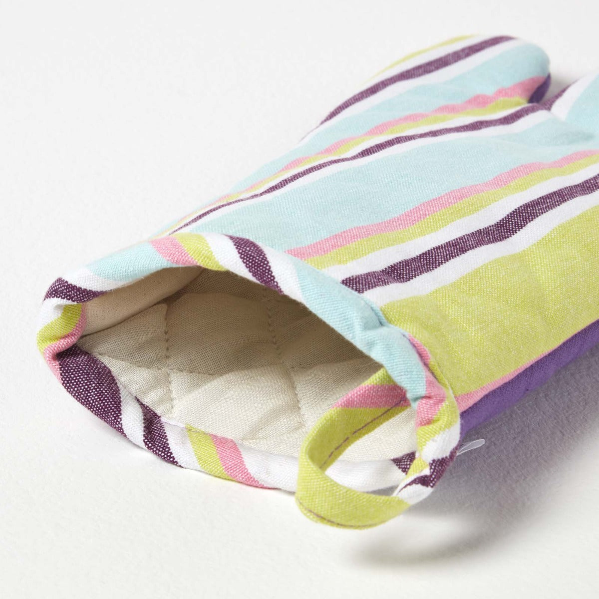 Osaka Purple Stripe Cotton Oven Glove