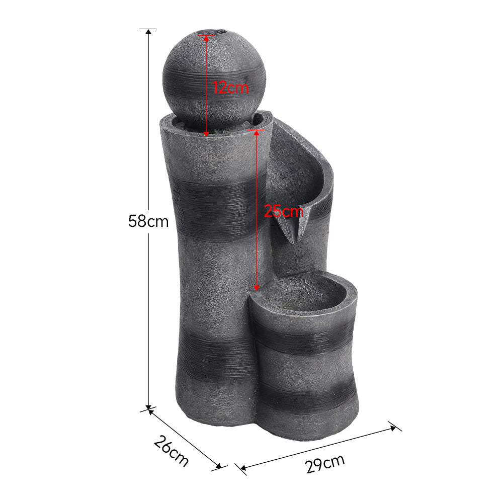 Outdoor Garden Solar-powered Water Fountain Decor