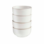Set Of 4 Nordic Stoneware Dipping Bowls | Set of 4 | White