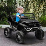 12v Licensed Mercedes-benz Unimog, Kids Electric Ride On Car | Black