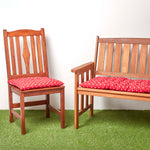 Red Polka Dot Bench Cushion 2 & 3 Seater | 2 | Red