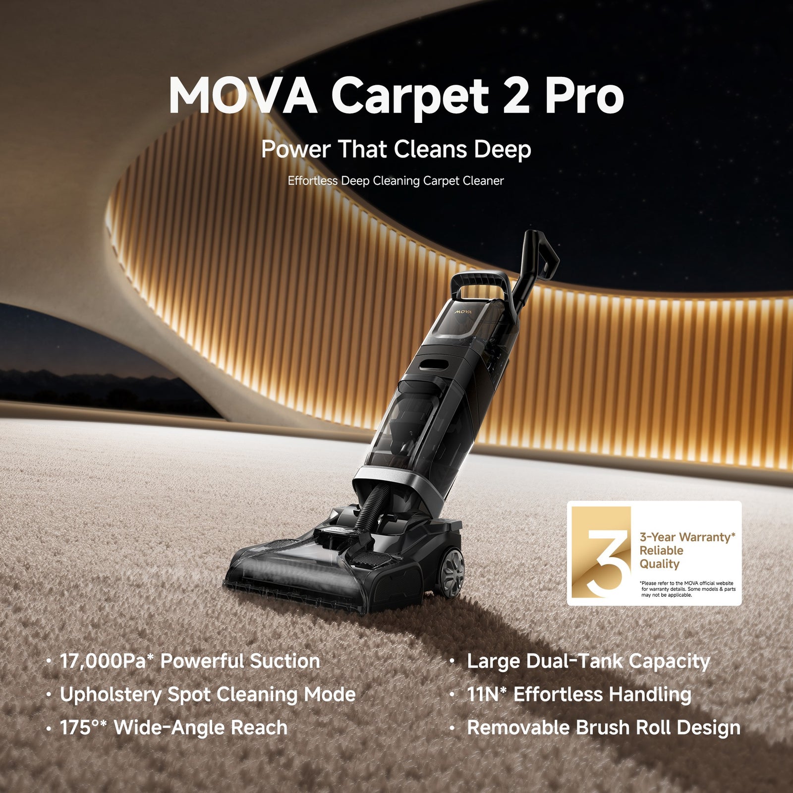 X2 Pro Carpet Cleaner, 17000Pa Suction, Upholstery Spot Cleaning Mode