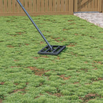 Lawn Leveling Rake - 43x25cm,garden Lawn Levelling Rake With Serrated Design 198cm H