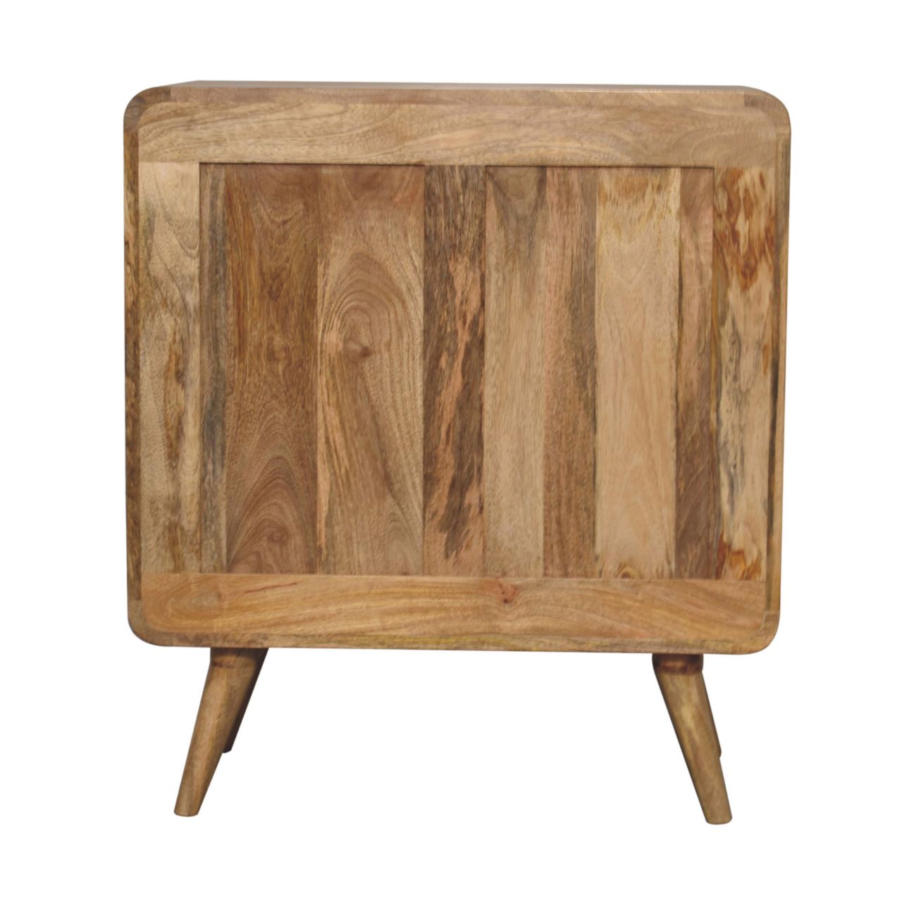 Solid Mango Wood T-bar Ridged Chest