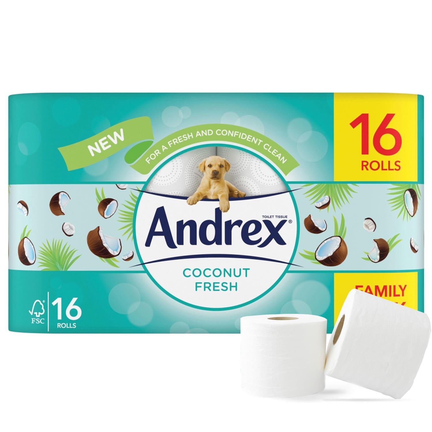 Toilet Rolls Coconut Fresh X32, 2 Ply Toilet Tissue Paper