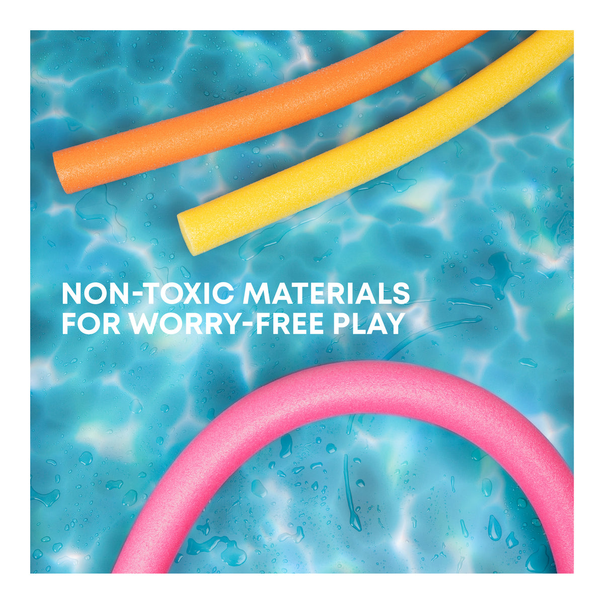 SPLASH! Swimming Pool Noodles For Floating & Water Play Pack Of 2