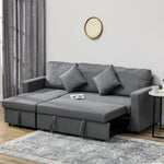 Corner Sofa Bed With Storage 3 Seater Pull Out Sofa Bed