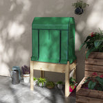 Raised Planter With Greenhouse & Bed Liner