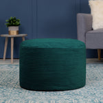 Frankie Cord Bean Bag Pouffe | Teal