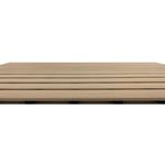 Non-slip Pvc Duckboard Shower Mat  - 61cm X 43cm | Beige