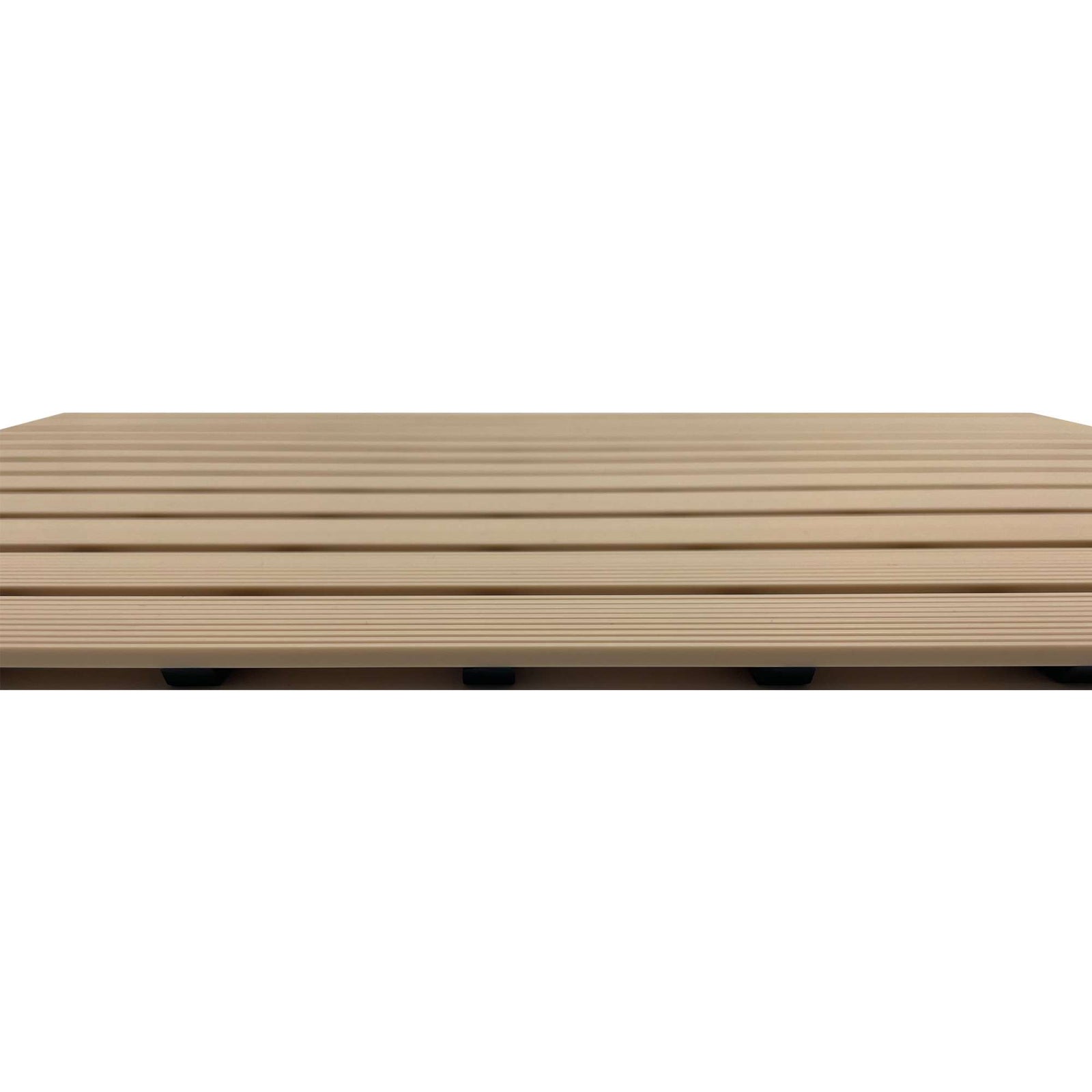 Non-slip Pvc Duckboard Shower Mat  - 61cm X 43cm | Beige