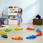 6/9pcs Kids Crocodile Stepping Stones W/ Anti-slip Edge, Indoor And Outdoor | Large | Multi Colour