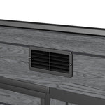 8x4ft Outdoor Plastic Storage Shed With Floor, Window, 2 Vents & Double Lockable Doors,wood Grain Design