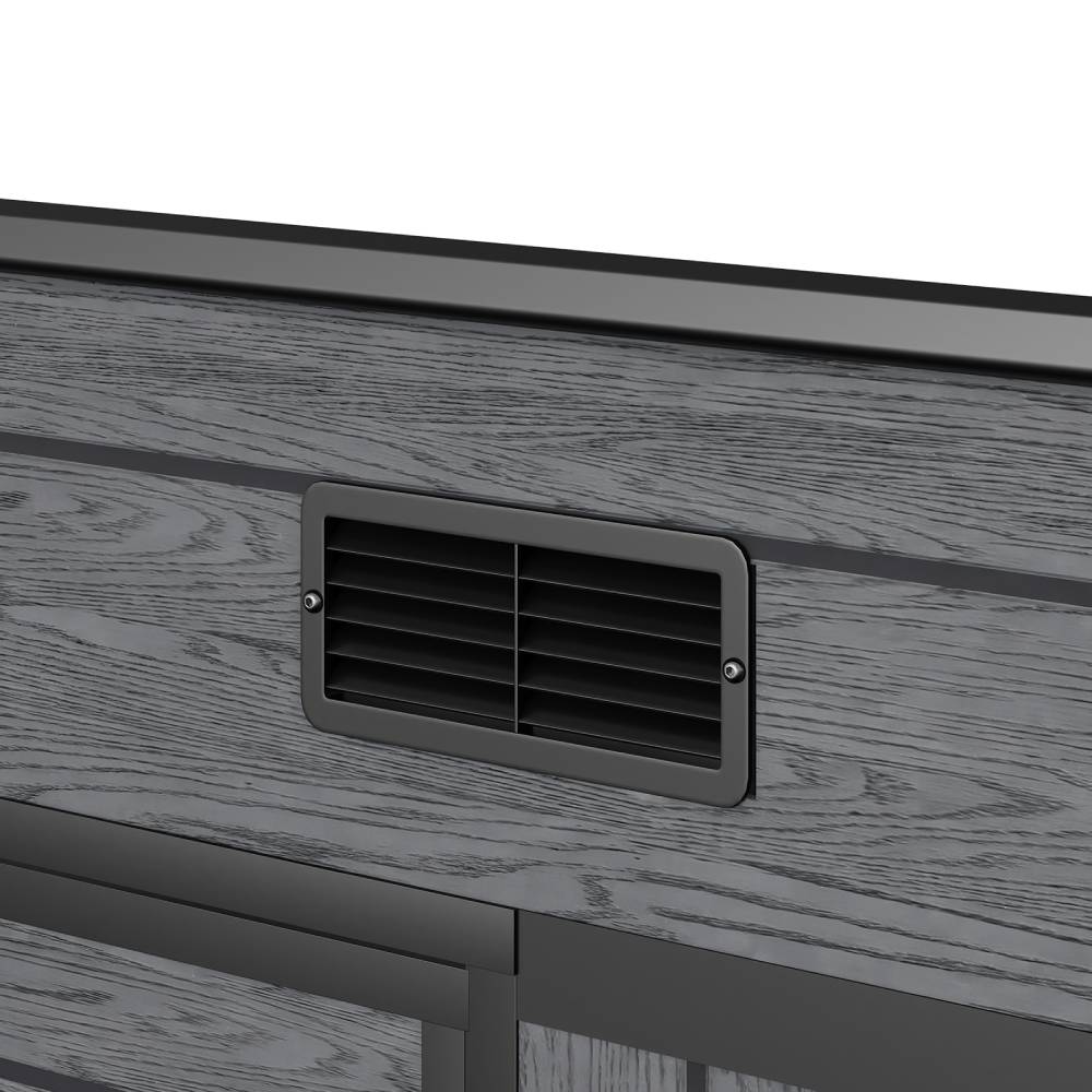 8x4ft Outdoor Plastic Storage Shed With Floor, Window, 2 Vents & Double Lockable Doors,wood Grain Design