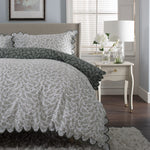 Ashling Garden Duvet Set With Leaf Printed Design | Super King | Green