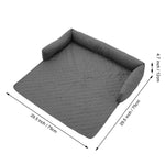 75x75cm Waterproof Pet Bed Furniture Protector Mat Dog Sofa Cover With Pillow | Dark Grey