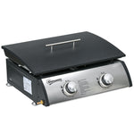 Gas Plancha Grill, Multi Burner | Medium | Silver