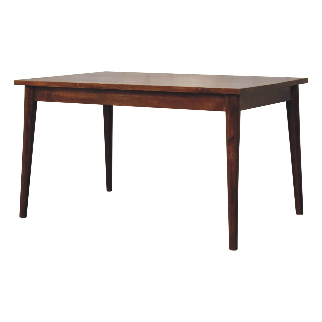Solid Mango Wood Chestnut Nordic Dining Table