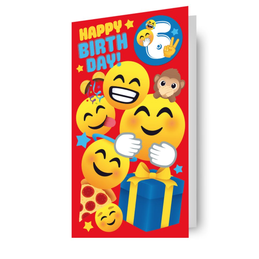 Multi Ages 5-12 Sticker Birthday Card Official Product