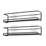 Set Of 2 Wall-mounted Spice Racks
