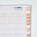 Handloomed Striped Cotton Bath Mat | 40 x 60cm | Orange