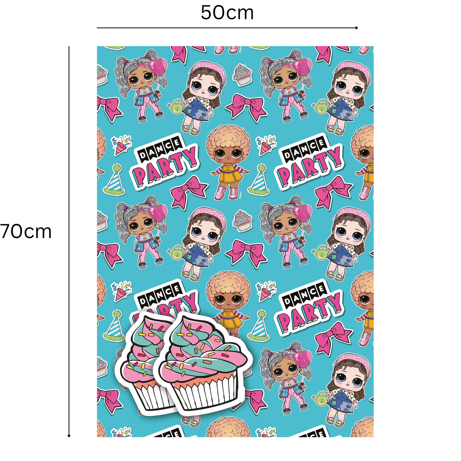 2 Sheets & 2 Tags Wrapping Paper