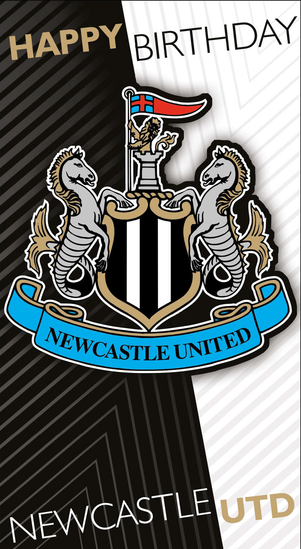 Newcastle United FC Happy Birthday' Card Official Product