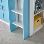 Lacy Storage Mid Sleeper Bed | Single | Blue