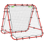 Football Rebounder Net, Adjustable Angles | Red