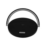 Touch Control Bedside Lamp With Built-in Wireless Charging | Black