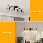 Emitto Led Spot Ceiling Light 4-way Adjustable Vintage Black Metal E14 Fixture
