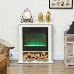 1800w White Electric Fire Reach Up To 30㎡ Space